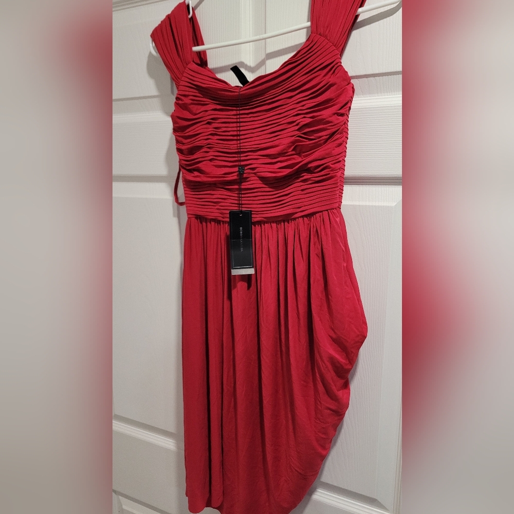 BCBGMAXAZRIA RED MINI DRESS Size S New With Tags